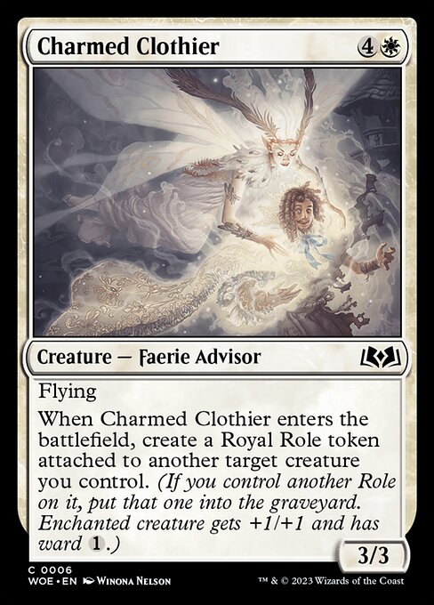Charmed Clothier - Wilds of Eldraine Common Card
