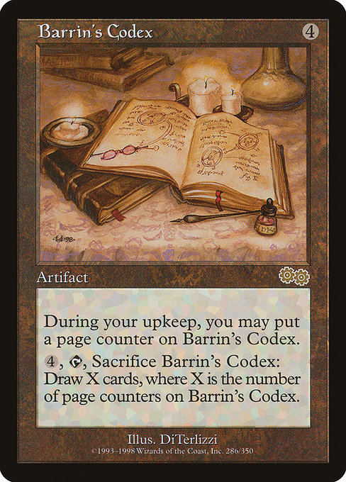 Barrin's Codex - Urza's Saga Rare Card