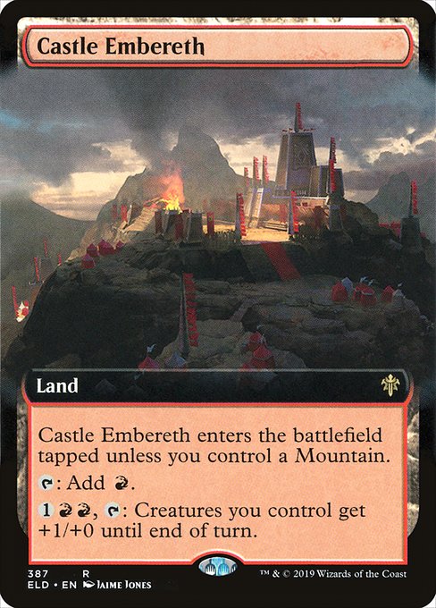 Castle Embereth - Throne of Eldraine Rare Card