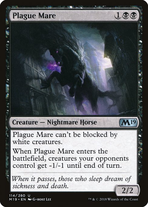 Plague Mare - Core Set 2019 Uncommon Card