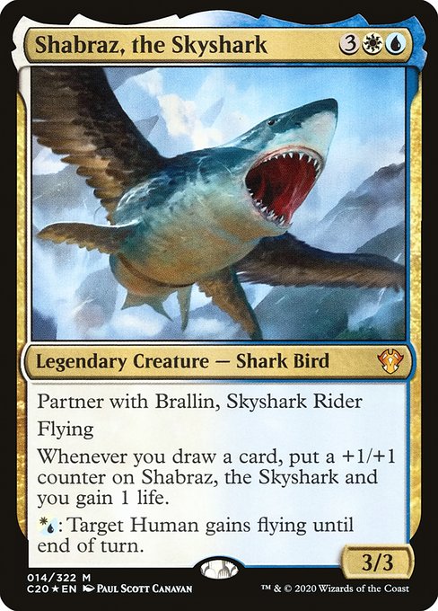 Shabraz, the Skyshark - Commander 2020 Mythic Card