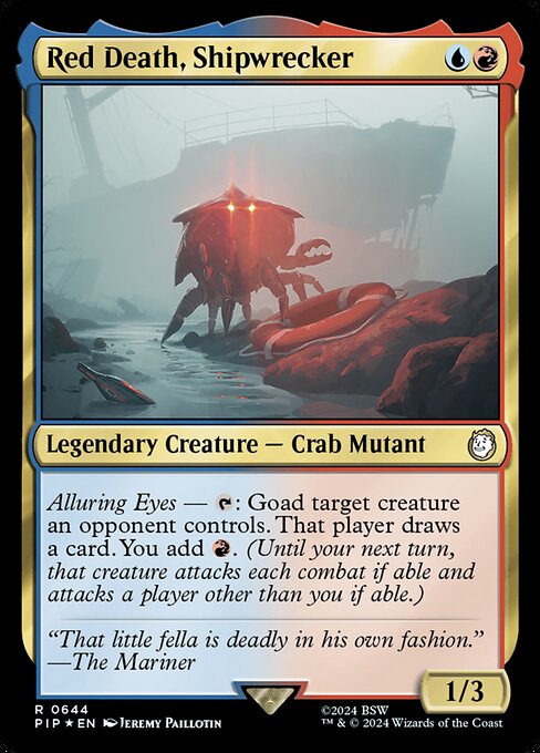 Red Death, Shipwrecker - Fallout Rare Card