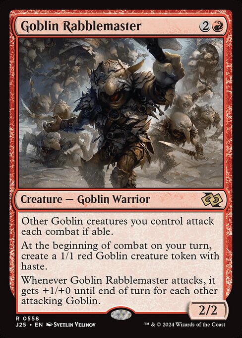 Goblin Rabblemaster - Foundations Jumpstart Rare Card