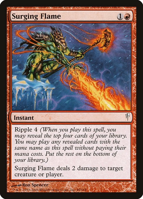 Surging Flame - Coldsnap Common Card
