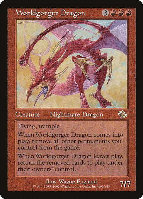 Worldgorger Dragon - Judgment Rare Card