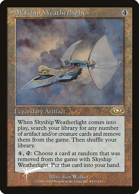 Skyship Weatherlight - Planeshift Rare Card
