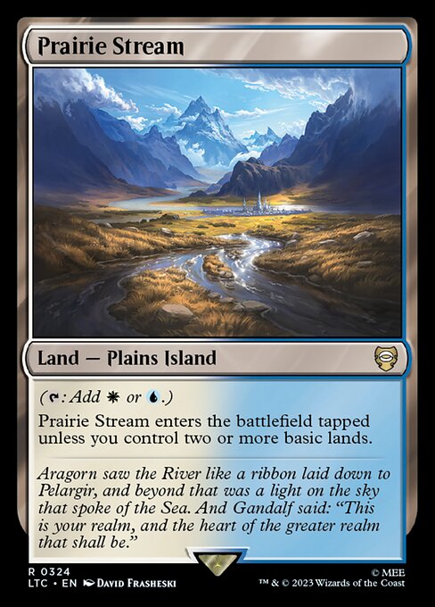 Prairie Stream - Tales of Middle-earth Commander Rare Card