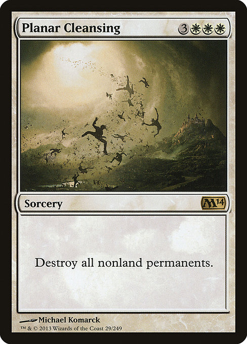 Planar Cleansing - Magic 2014 Rare Card