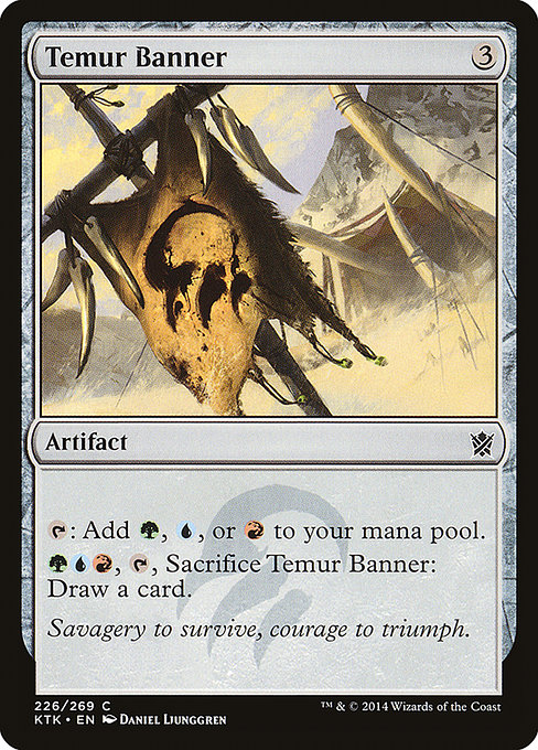 Temur Banner - Khans of Tarkir Common Card
