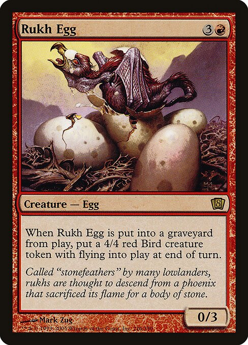 Rukh Egg - Eighth Edition Rare Card