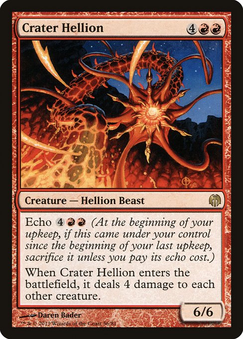 Crater Hellion - Duel Decks: Heroes vs. Monsters Rare Card