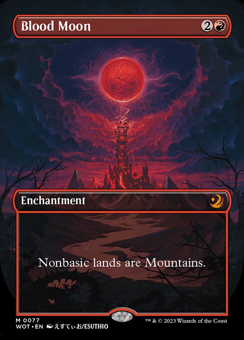 Blood Moon - Wilds of Eldraine: Enchanting Tales Mythic Card