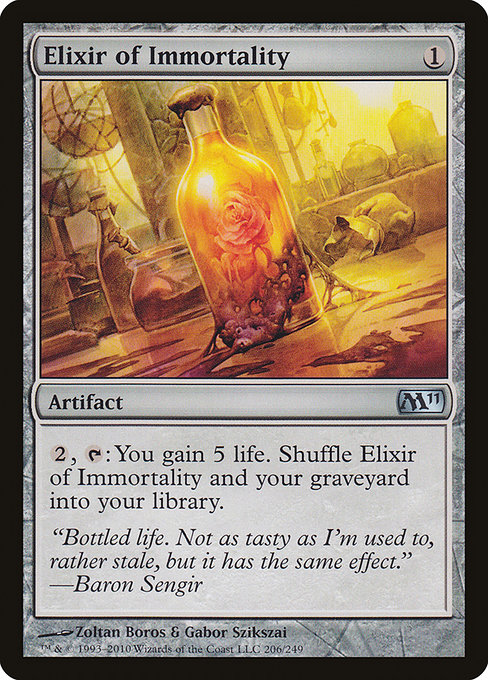 Elixir of Immortality - Magic 2011 Uncommon Card
