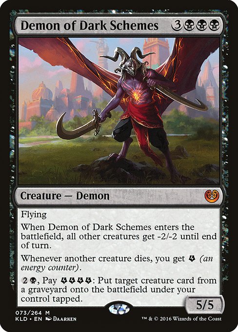 Demon of Dark Schemes - Kaladesh Mythic Card