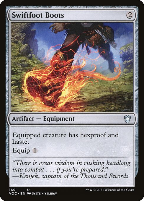 Swiftfoot Boots - Crimson Vow Commander Uncommon Card