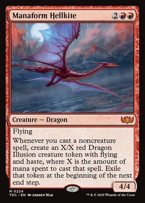 Manaform Hellkite - Tarkir: Dragonstorm Commander Mythic Card