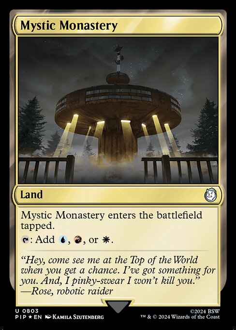 Mystic Monastery - Fallout Uncommon Card