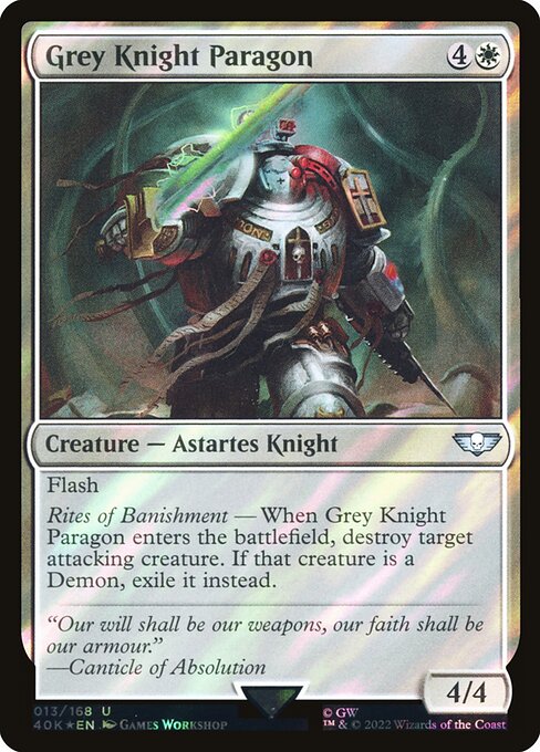 Grey Knight Paragon - Warhammer 40,000 Commander Uncommon Card