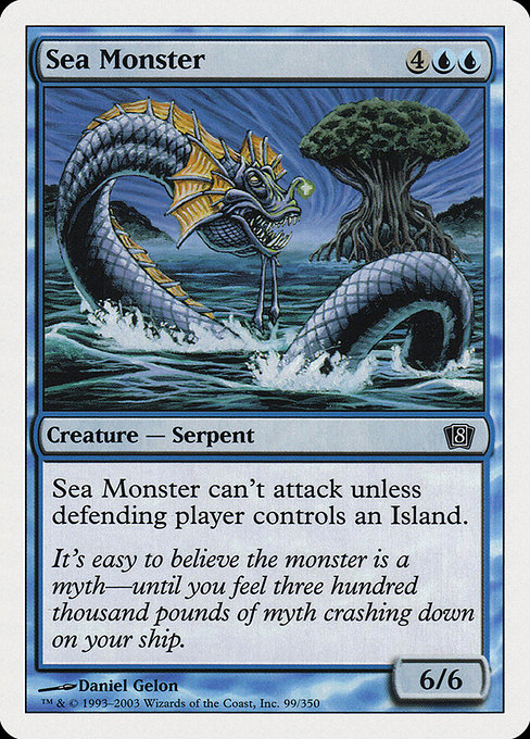 Sea Monster - Eighth Edition Common Card