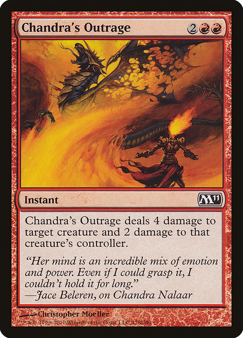 Chandra's Outrage - Magic 2011 Common Card
