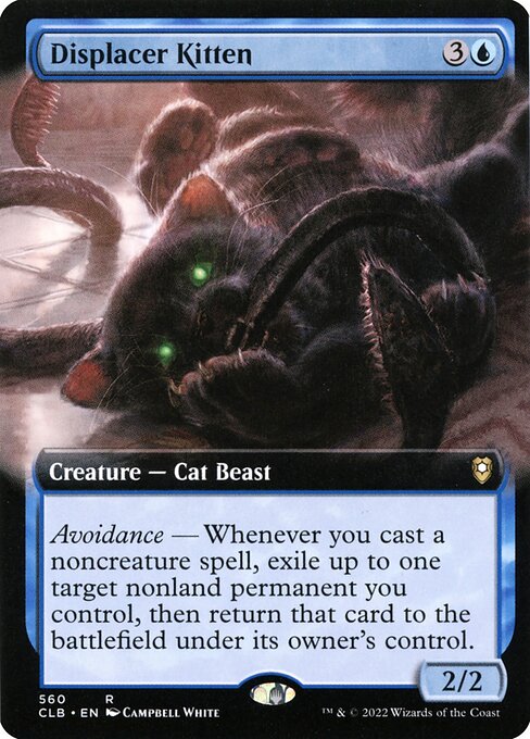 Displacer Kitten - Commander Legends: Battle for Baldur's Gate Rare Card
