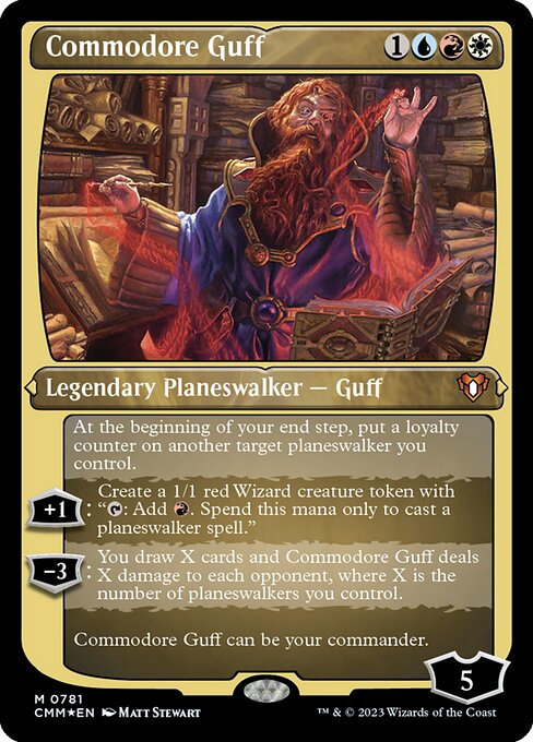 Commodore Guff - Commander Masters Mythic Card