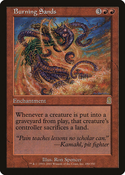 Burning Sands - Odyssey Rare Card