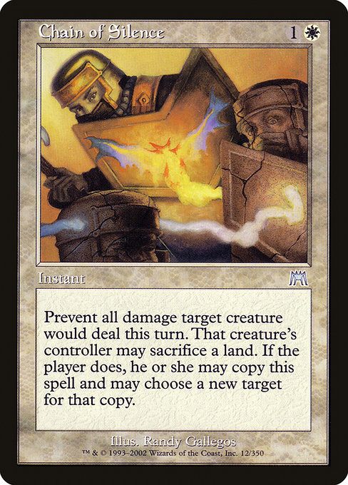 Chain of Silence - Onslaught Uncommon Card