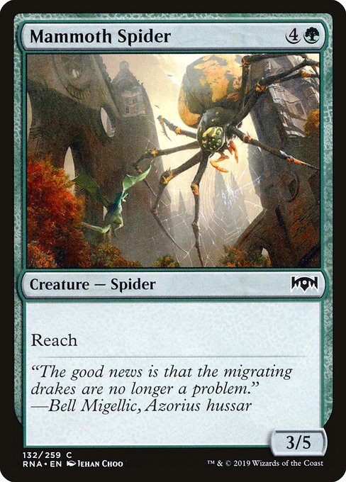 Mammoth Spider - Ravnica Allegiance Common Card