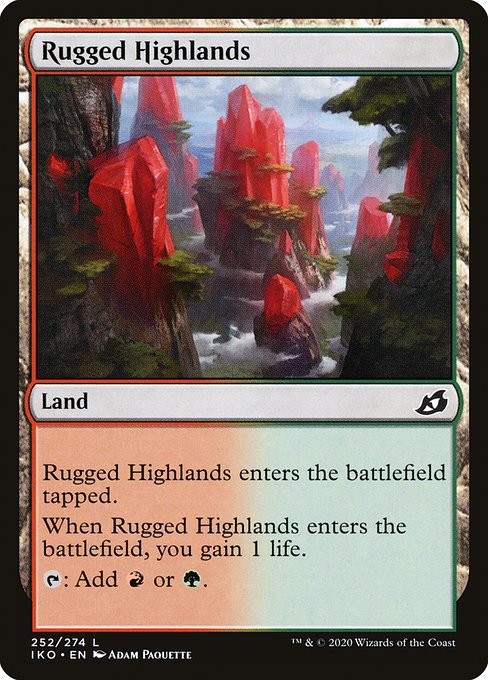 Rugged Highlands - Ikoria: Lair of Behemoths Common Card