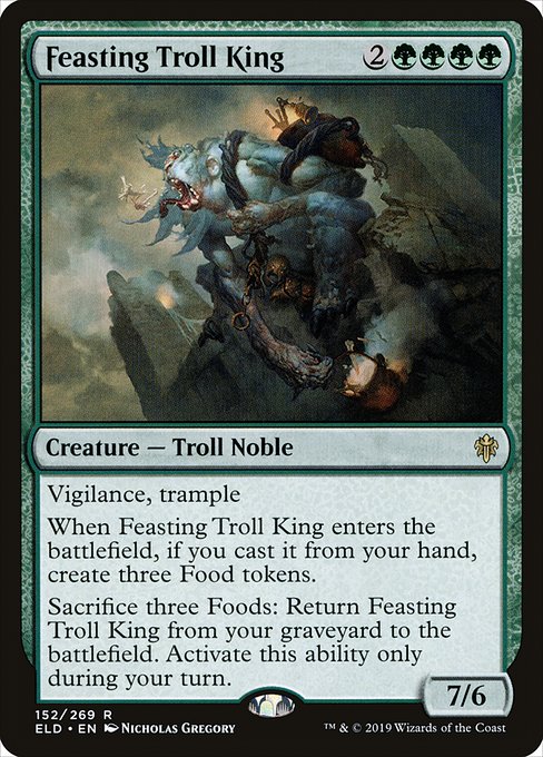 Feasting Troll King - Throne of Eldraine Rare Card