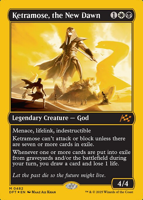 Ketramose, the New Dawn - Aetherdrift Mythic Card