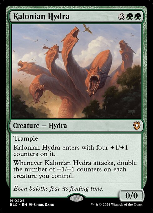 Kalonian Hydra - Bloomburrow Commander Mythic Card
