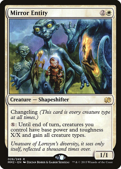 Mirror Entity - Modern Masters 2015 Rare Card