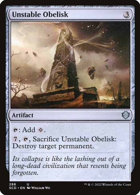 Unstable Obelisk - Starter Commander Decks Uncommon Card
