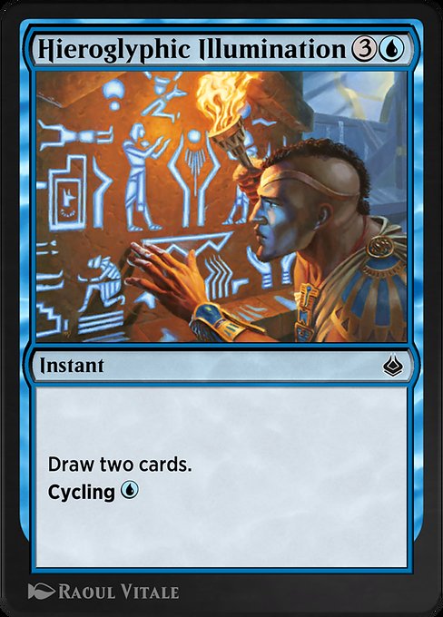 Hieroglyphic Illumination - Amonkhet Remastered Common Card