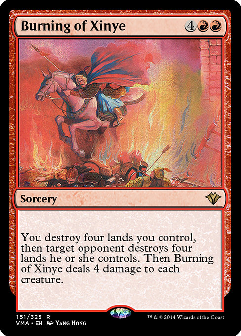 Burning of Xinye - Vintage Masters Rare Card
