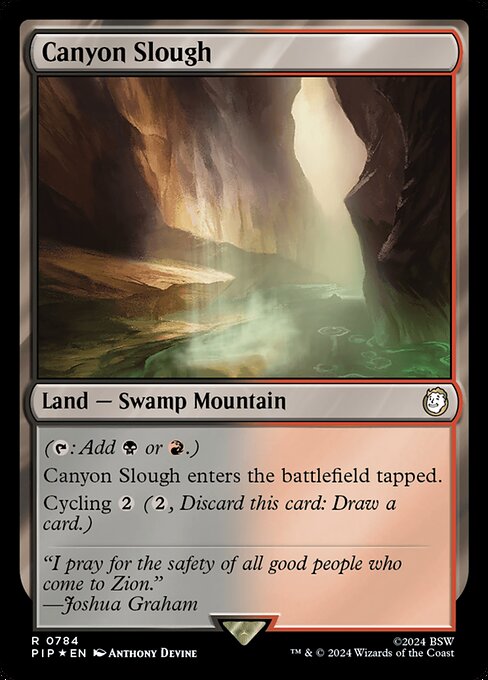 Canyon Slough - Fallout Rare Card