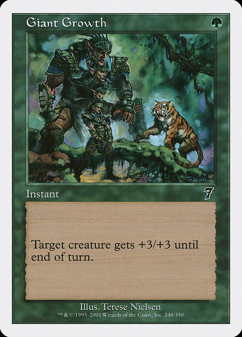 Giant Growth - Seventh Edition Common Card