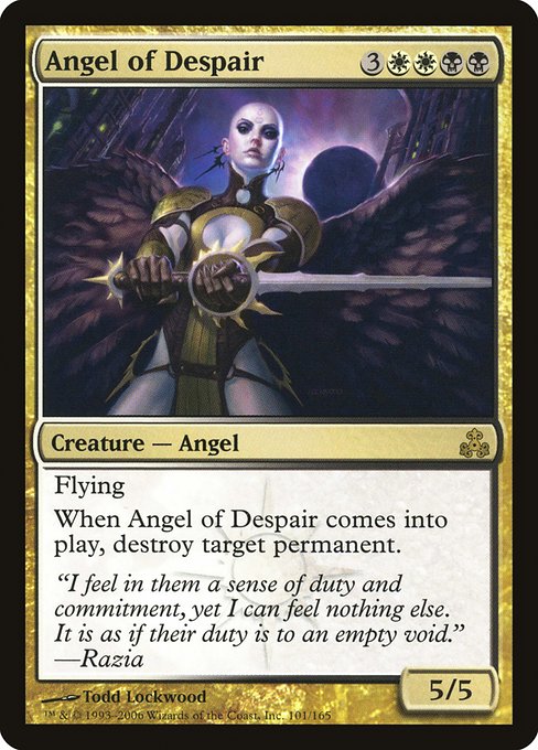 Angel of Despair - Guildpact Rare Card