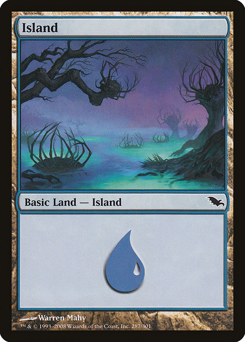 Island - Shadowmoor Common Card