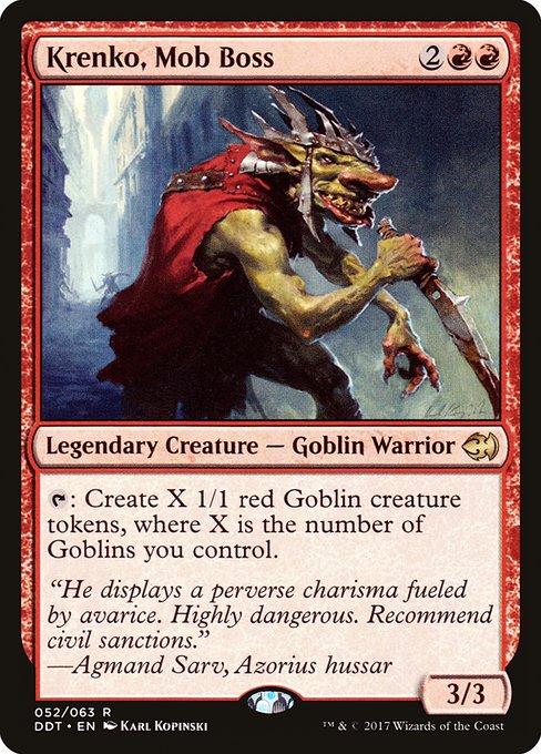 Krenko, Mob Boss - Duel Decks: Merfolk vs. Goblins Rare Card