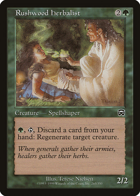 Rushwood Herbalist - Mercadian Masques Common Card