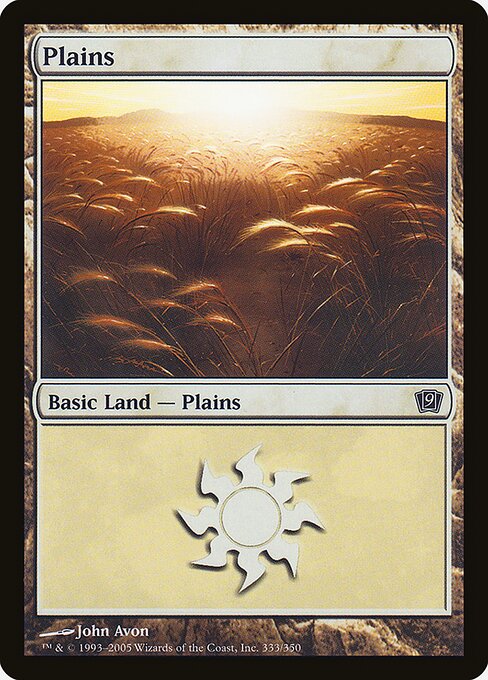 Plains - Ninth Edition Common Card