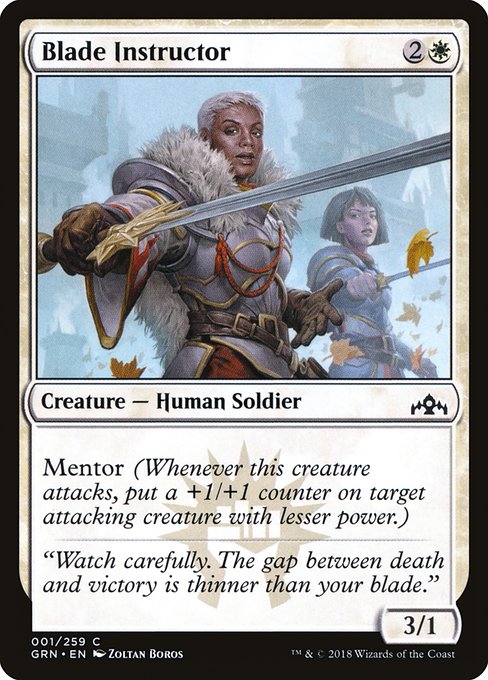 Blade Instructor - Guilds of Ravnica Common Card