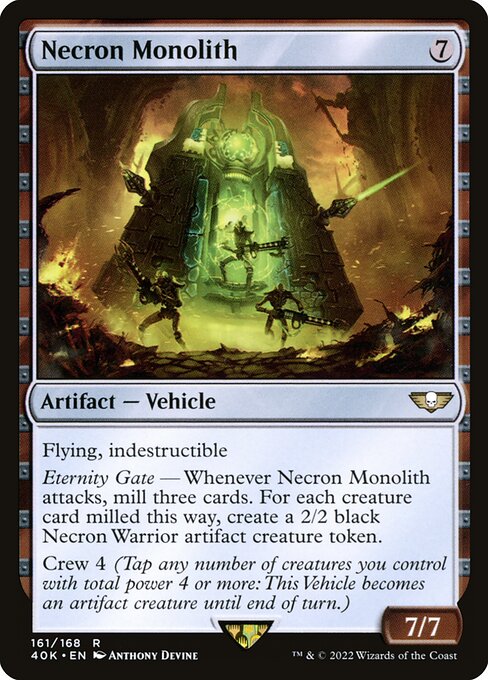 Necron Monolith - Warhammer 40,000 Commander Rare Card