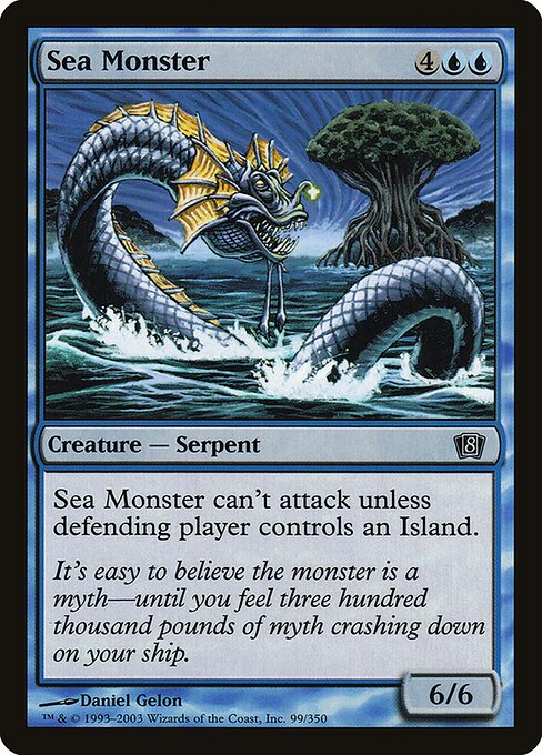 Sea Monster - Eighth Edition Common Card