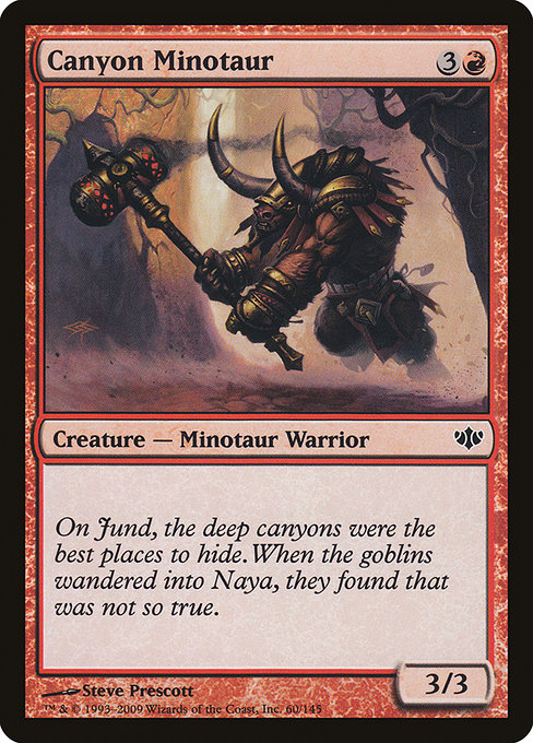 Canyon Minotaur - Conflux Common Card