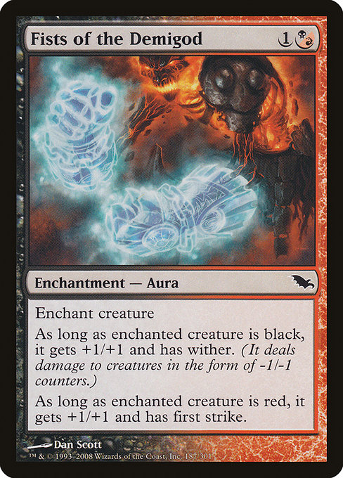 Fists of the Demigod - Shadowmoor Common Card