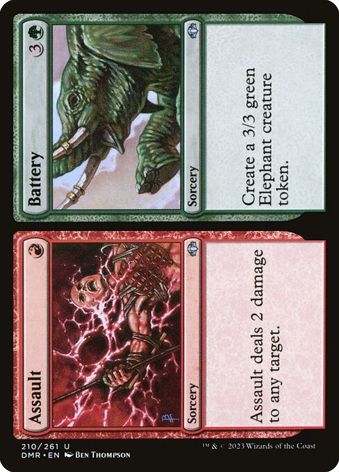 Assault // Battery - Dominaria Remastered Uncommon Card